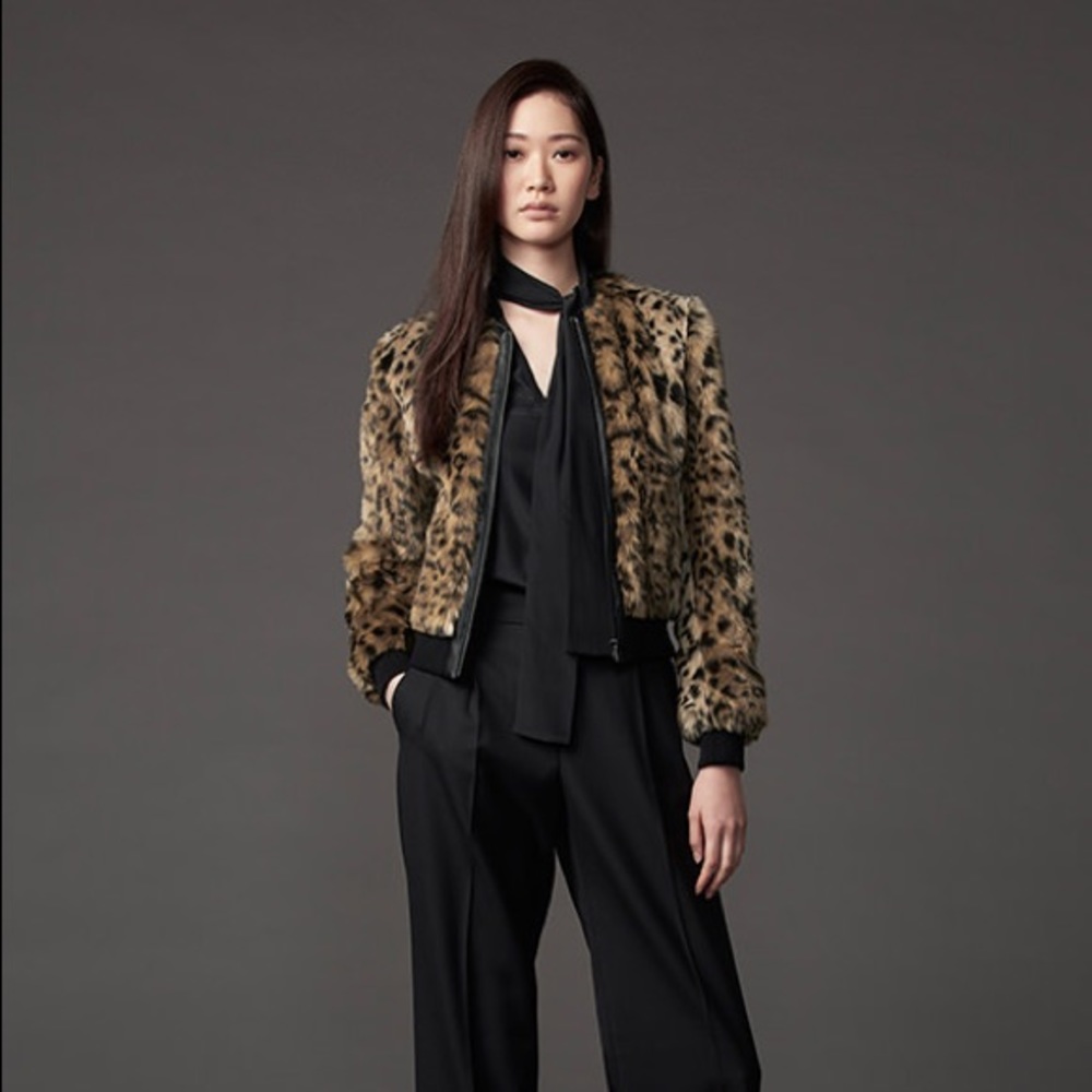 Carine Roitfeld Paris Uniqlo leopard jacket